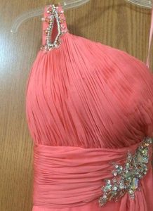 XS Pink One-Shoulder Dress